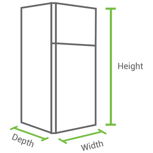 Refrigerator dimensions