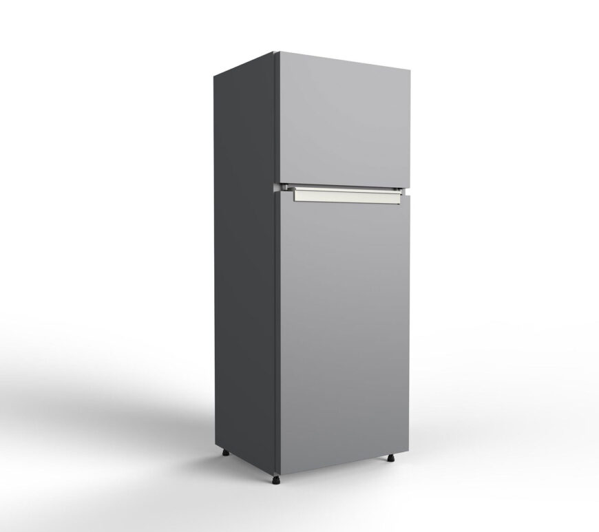 Lay a refrigerator on its side