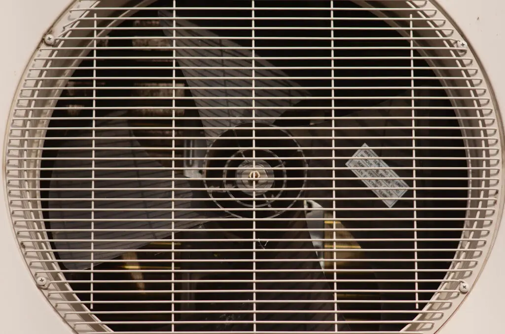 Aircon condenser fan